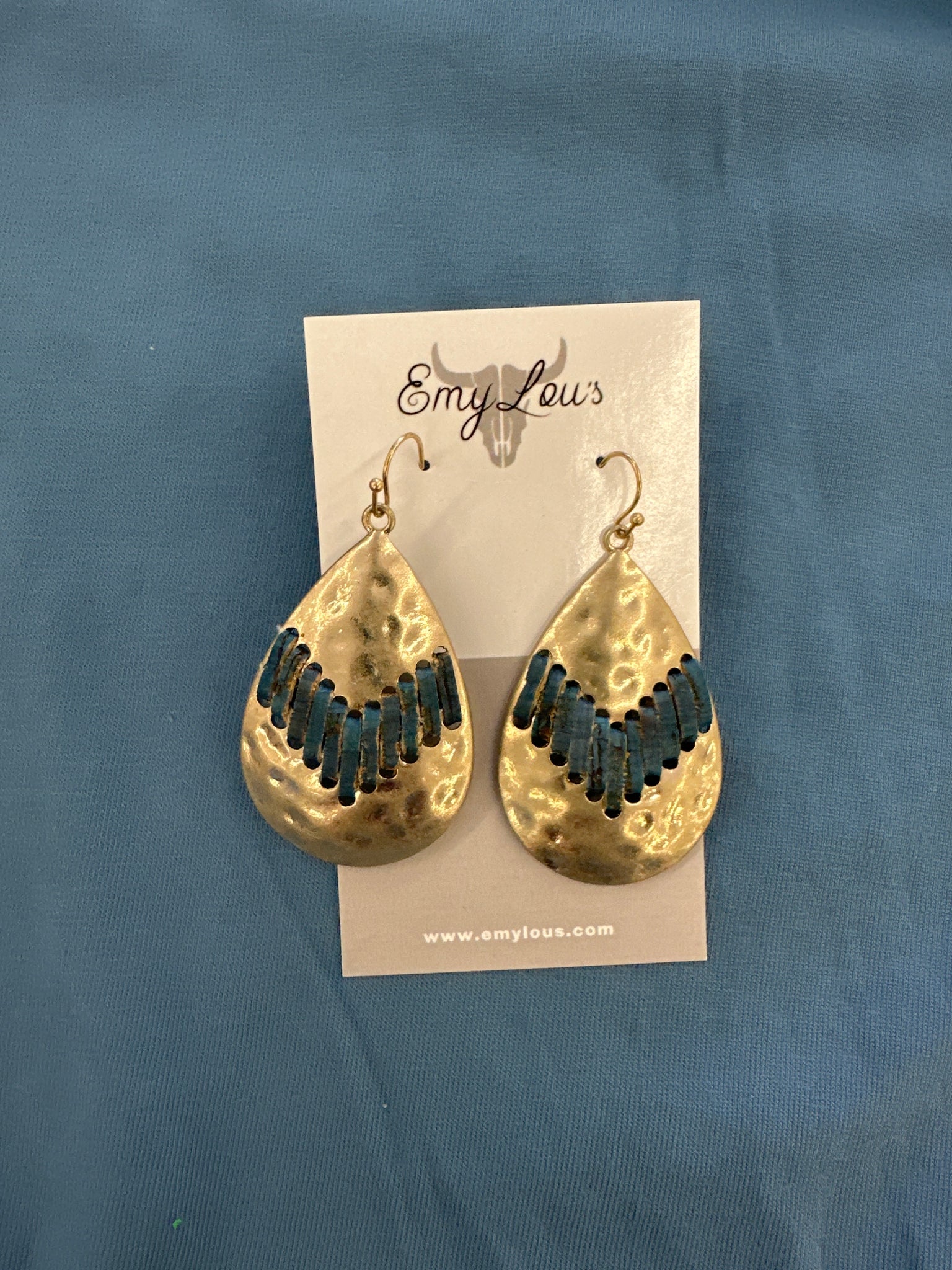 Blue Point Reyes Goldtone Teardrop Earrings