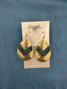 Blue Point Reyes Goldtone Teardrop Earrings