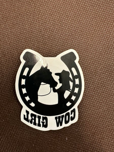 Backwards Cowgirl Sticker