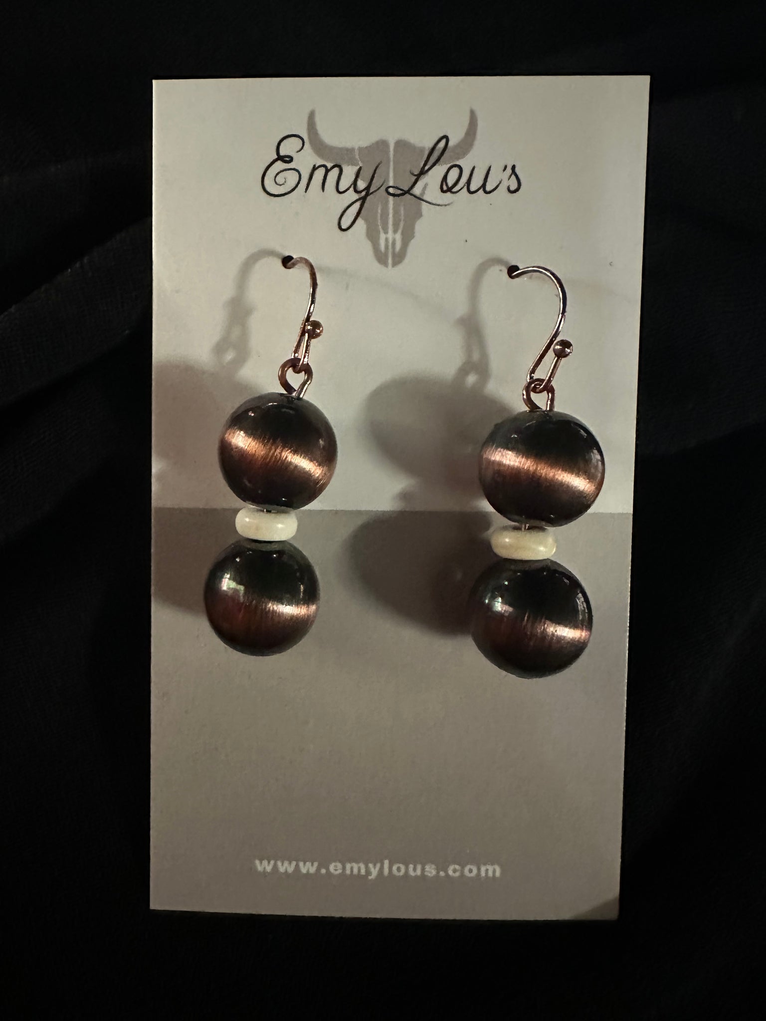 FALLS RANCH COPPER PEARL NECKLACE AND EARRING