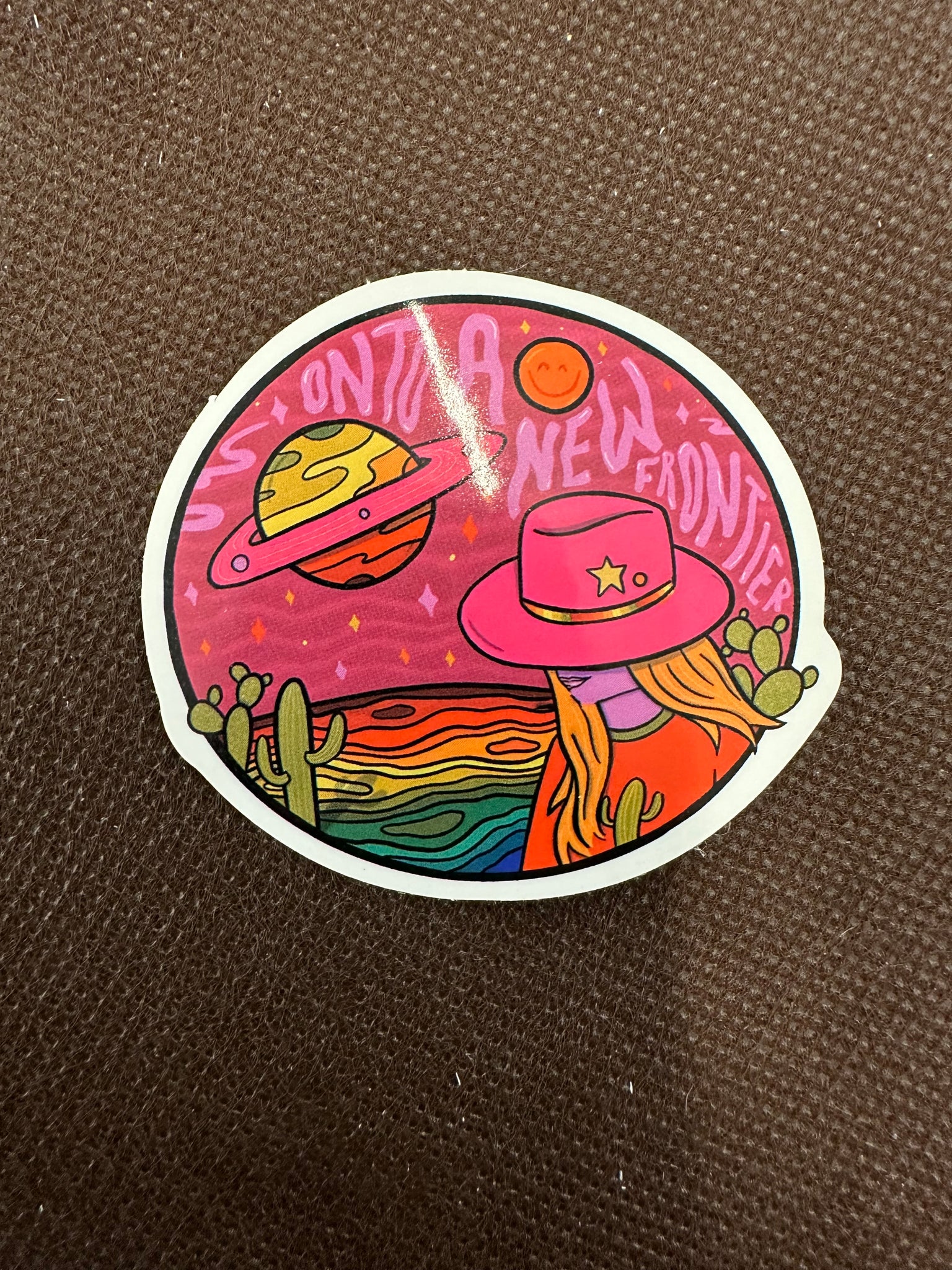 Onto A New Frontier Sticker