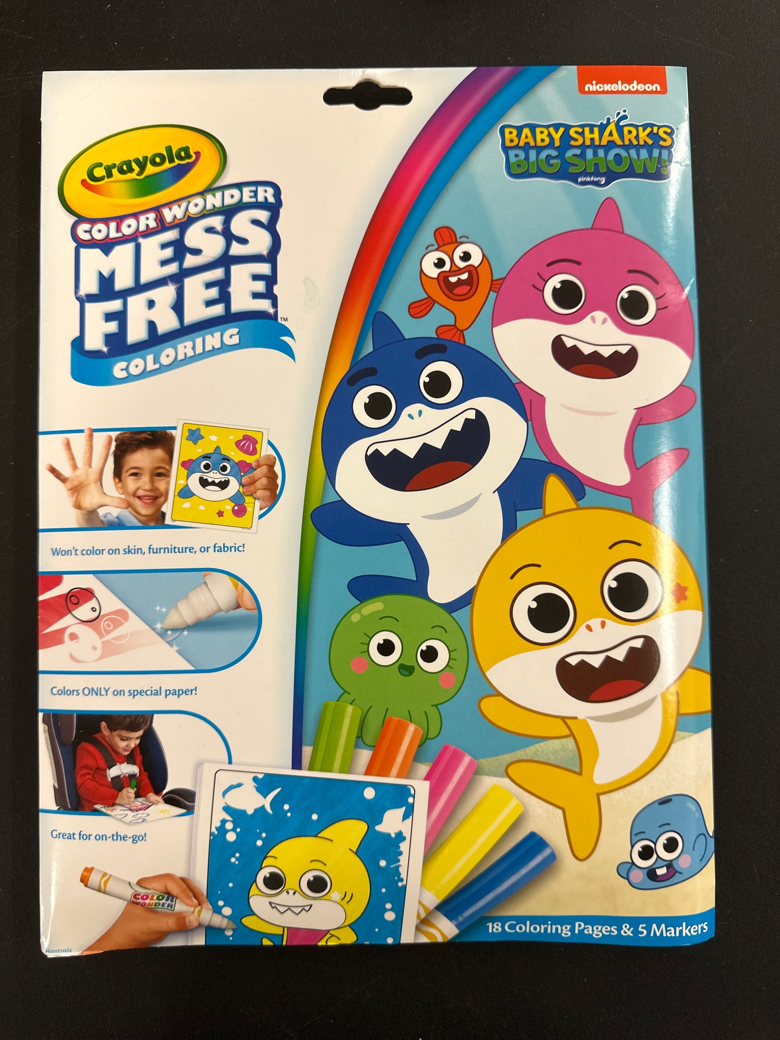 Crayola Color Wonder Mess Free Baby Shark Coloring Set