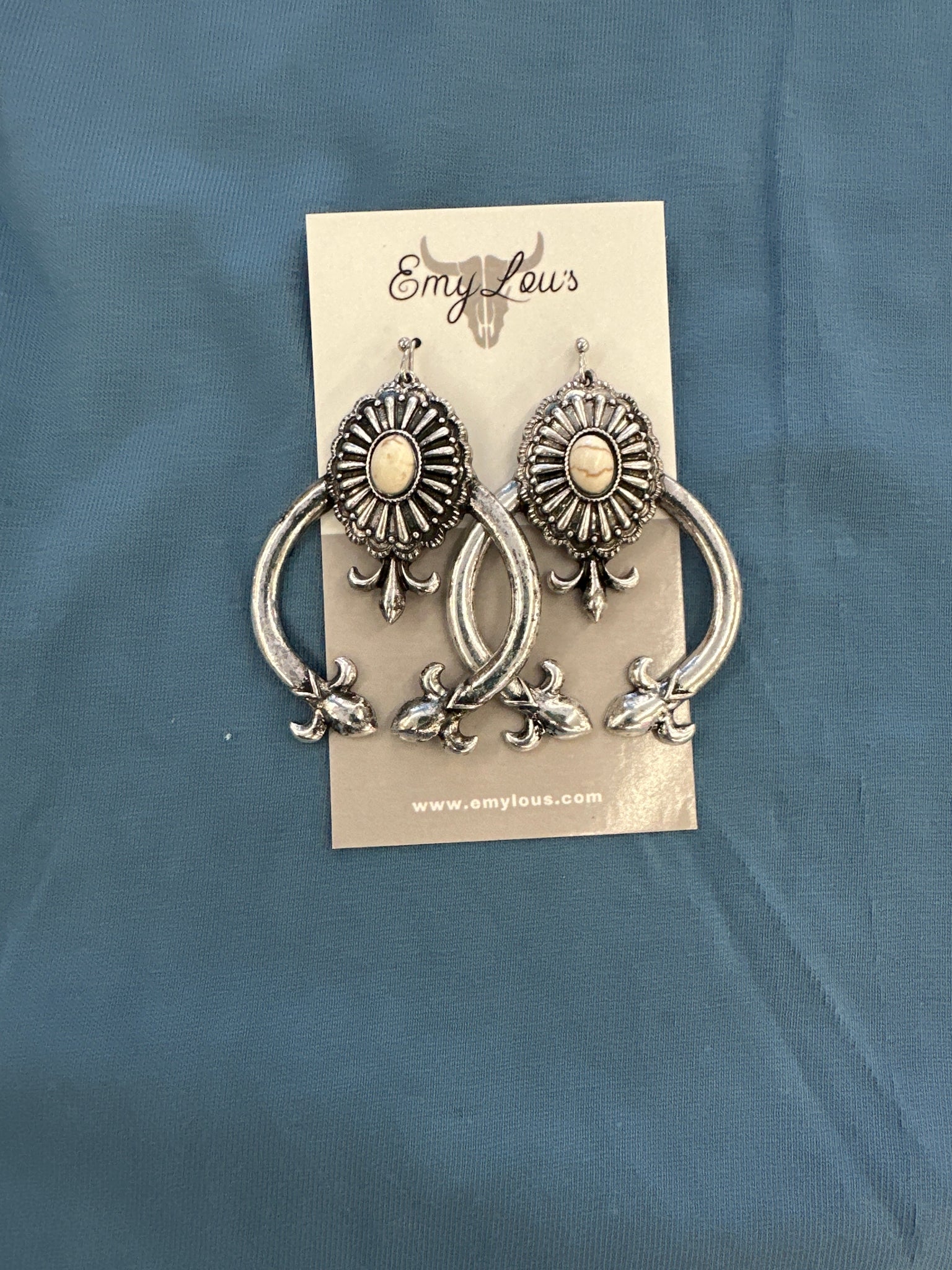 slivertone Kingman Arch Earrings