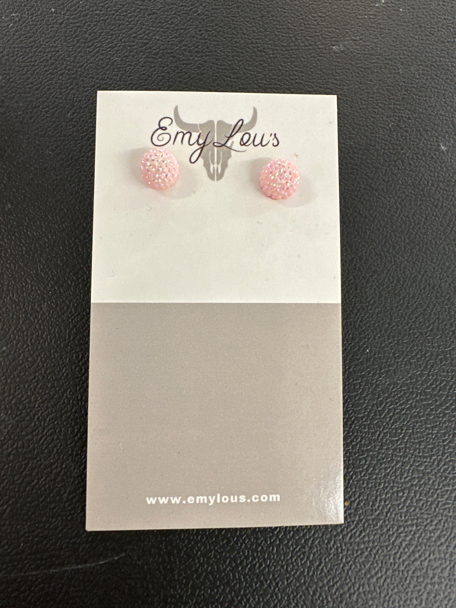 Simply Southern Pink Sparkle Circle Studs