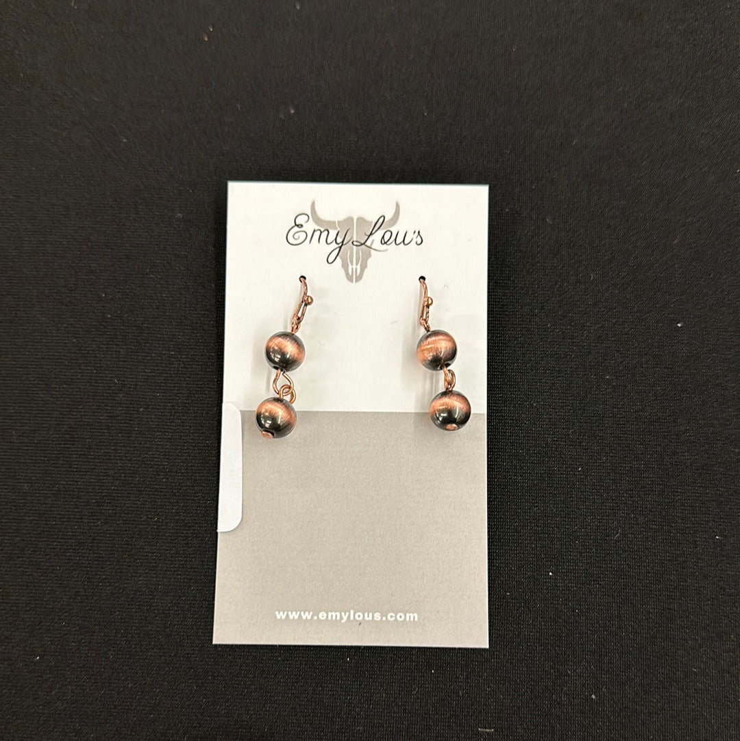 Copper Creek Turquoise Beaded Earrings