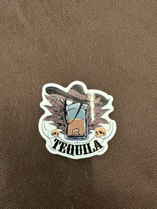 Tequilla & Hat Sticker