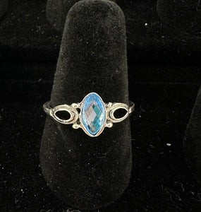 Blue Diamond Ring