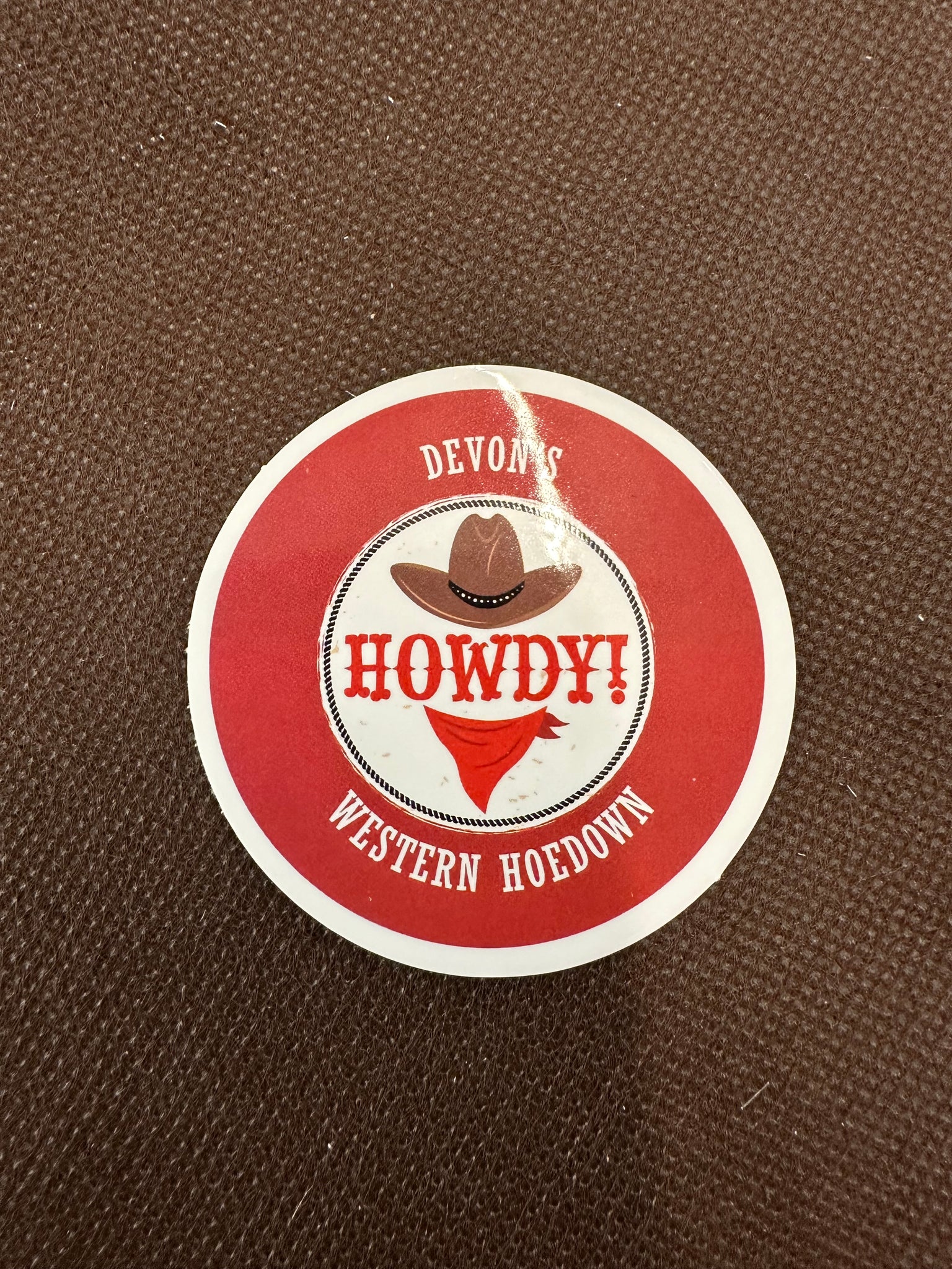 Devon's Western Hoedown Sticker