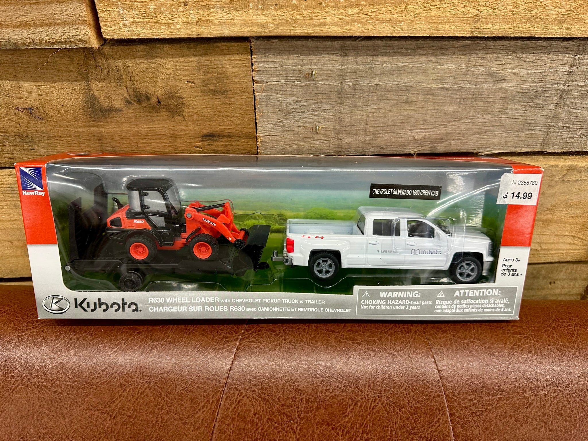 Kubota R630 Wheel Loader & Chevy Truck & Trailer