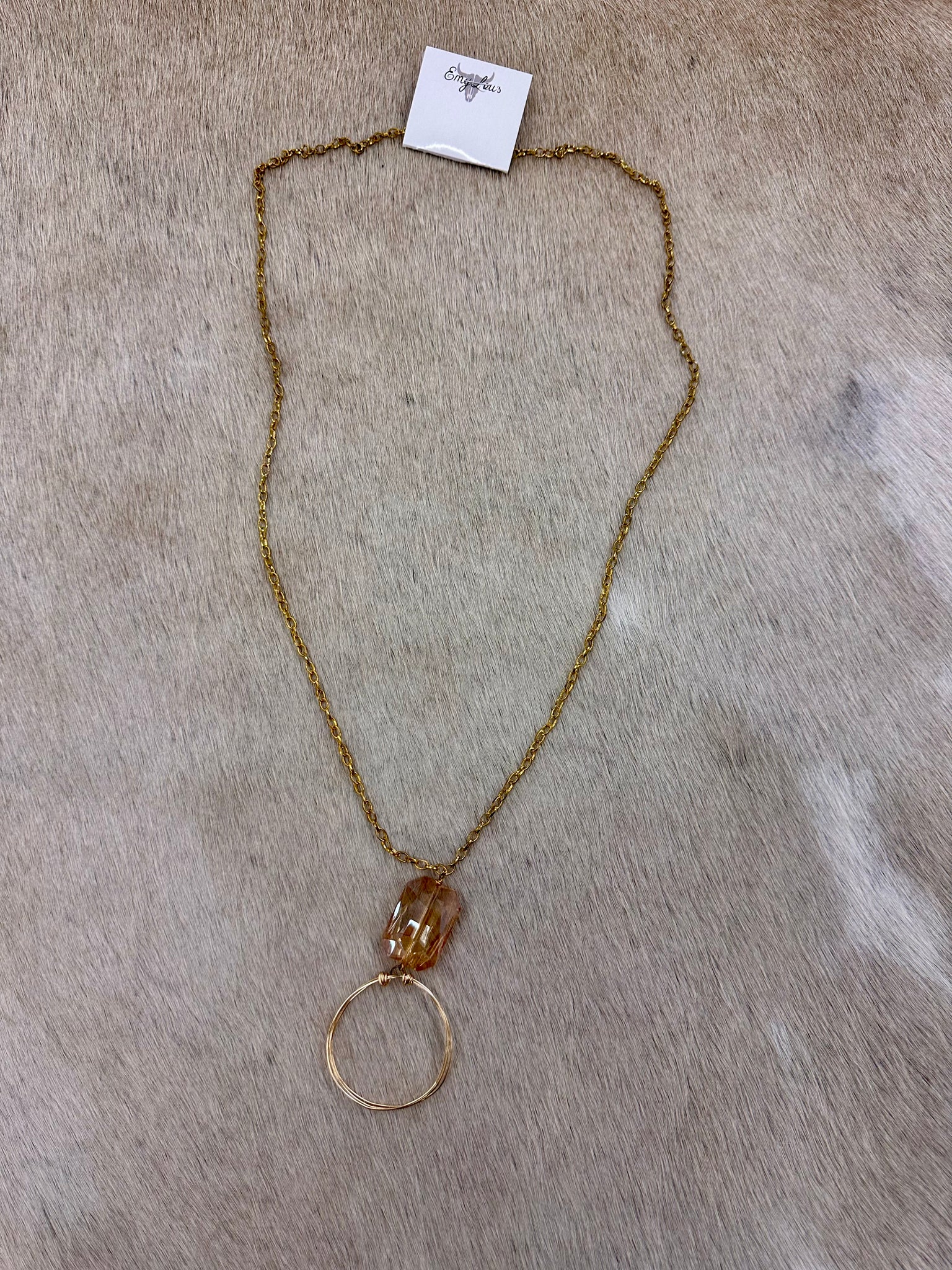 Gold & Citrine Necklace