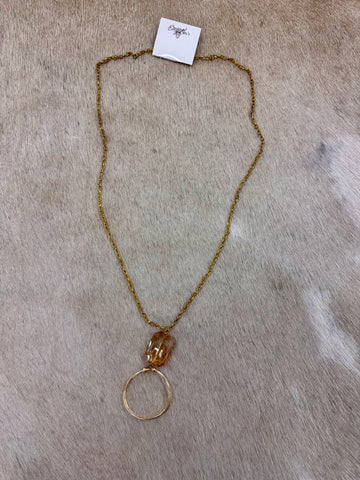 Gold & Citrine Necklace