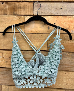 Crochet Daisy Longline Bralette