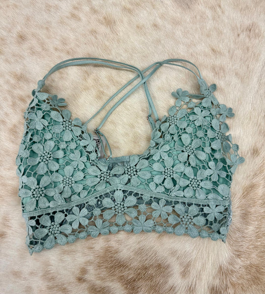 Crochet Daisy Longline Bralette