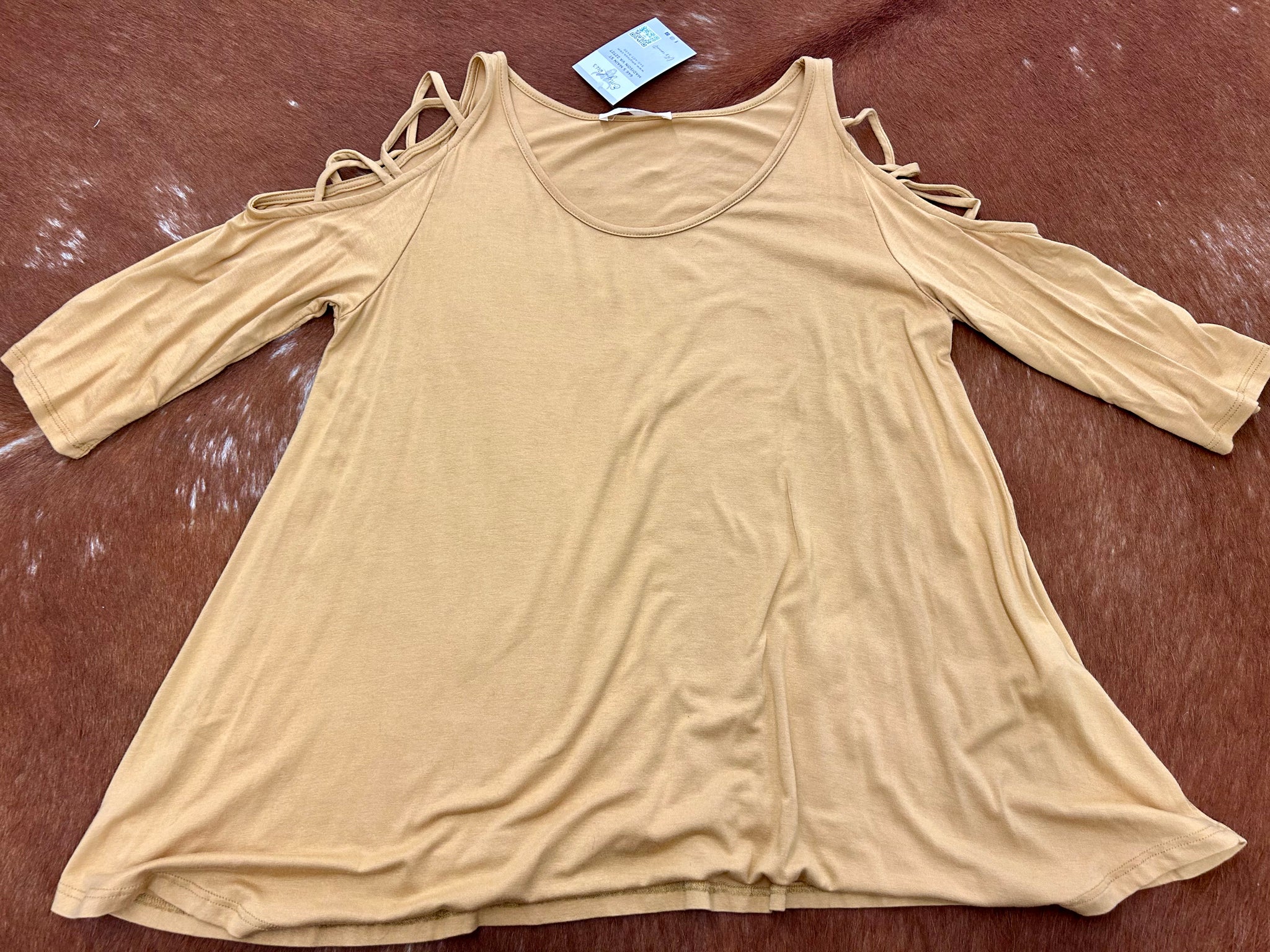 Yellow Cut Out Top