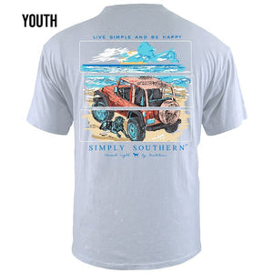 YOUTH Simply Southern Block Beach Tee