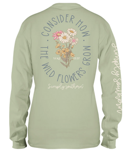 Simply Southern LS Flower Tee