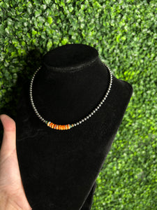 Spiny Middle 4mm Navajo Pearl Choker