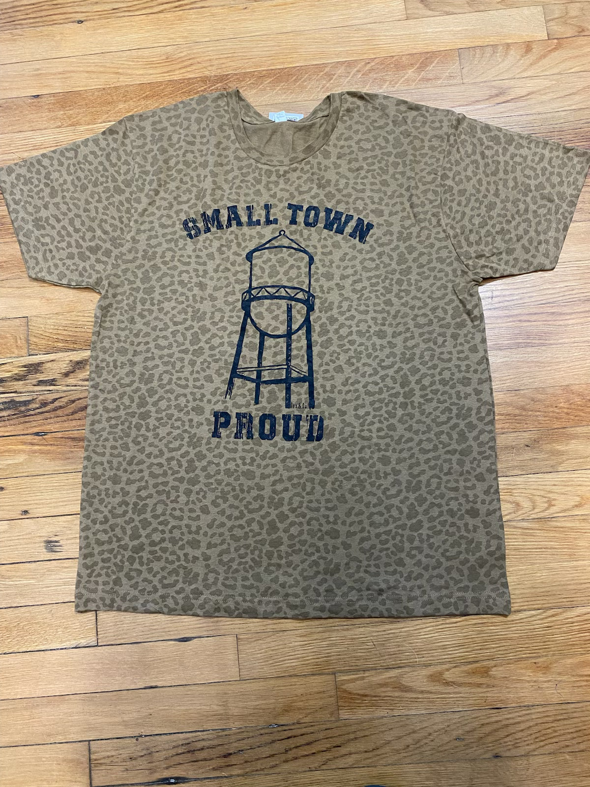 Small Town Proud Leopard Tee