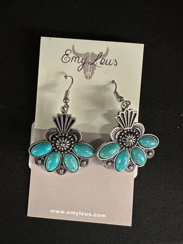Turquoise New Point Earrings