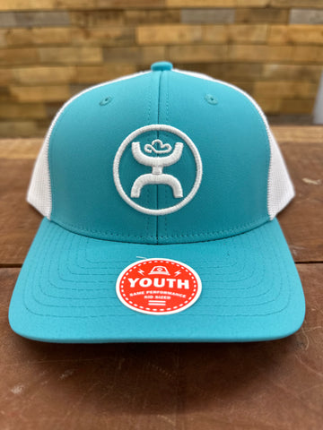 Youth O Classic Hooey Teal/White Trucker Hat