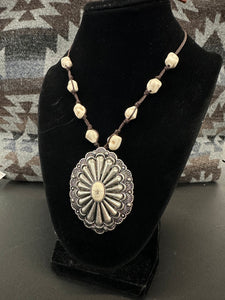 Ridgeland Concho Howlite Cord Necklace