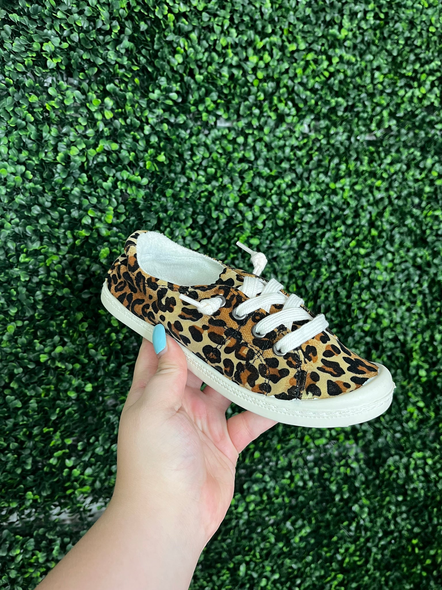 Youth Leopard Print Sneakers