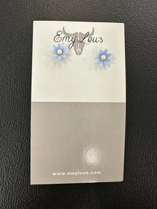 Simply Southern Pale Blue Flower Stud