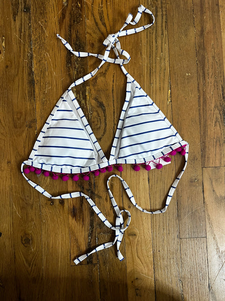 Triangle Pom-Pom Bikini Top