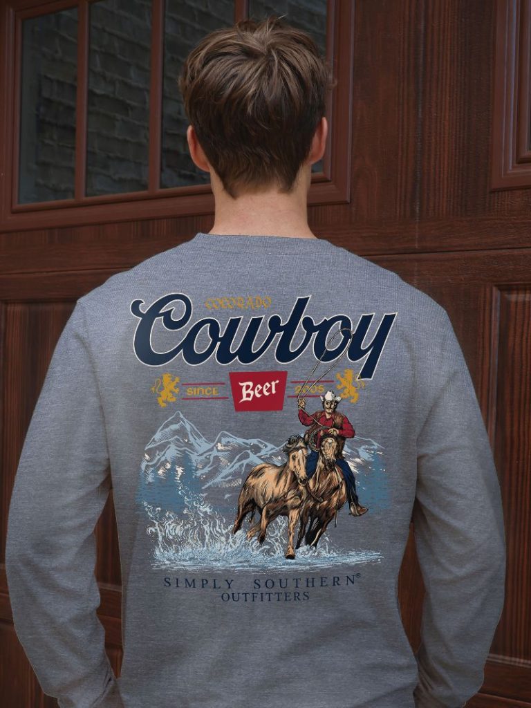 Simply Southern LS Cowboy Beer Tee