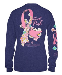 Simply Southern LS Think Pink Tee