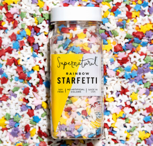 Dye-Free Rainbow Starfetti Sprinkles