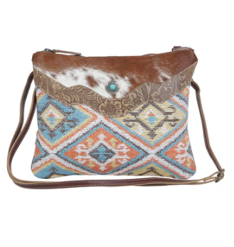 Myra Peach Tiny Small Crossbody Bag