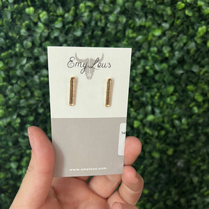 Simply Southern Gold Bar Studs