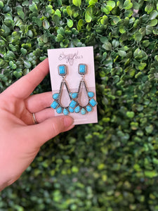 Turquoise Massanetta Teardrop Earrings