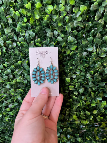Turquoise Montana City Earrings