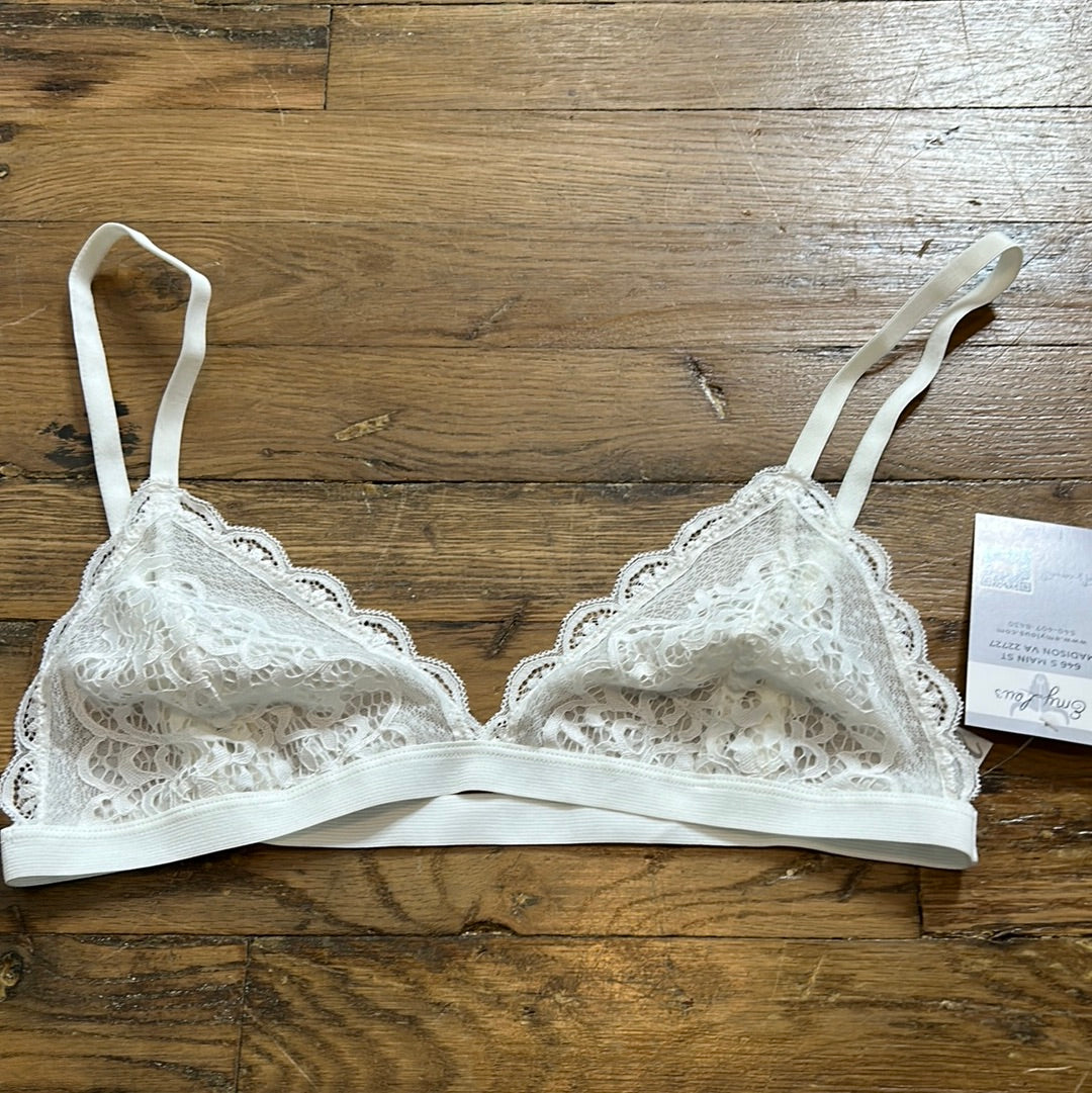 White Lace Unlined Bra