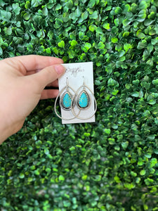 Turquoise Terranella Double Teardrop Earrings