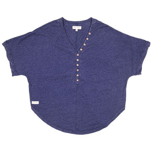 Simply Southern Knit Henley- Navy