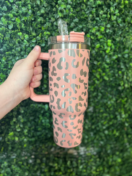 Leopard Print 40oz Tumbler