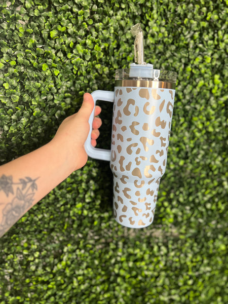 Leopard Print 40oz Tumbler