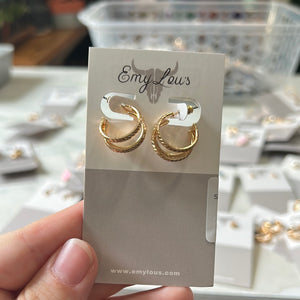 Simply Southern Gold Layered Hoop- Small