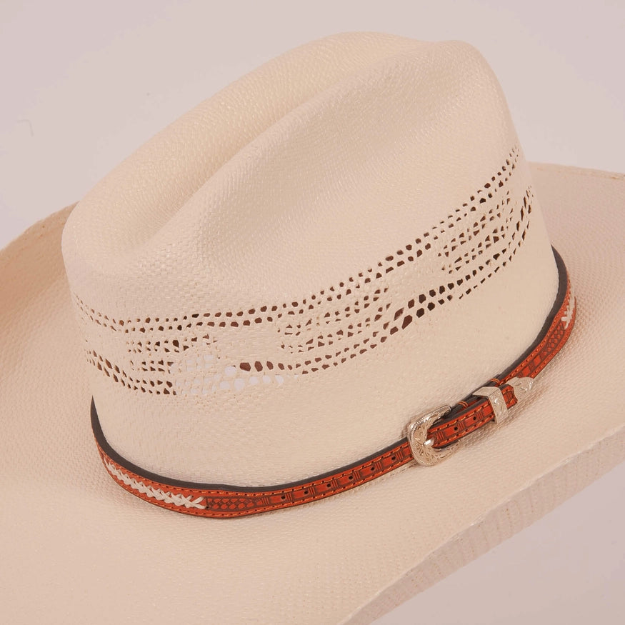 Fargo Tooled Leather Cowboy Hat Band