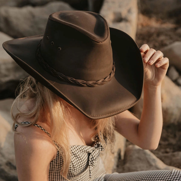 Women's Hollywood Cowboy Hat - Brown