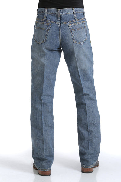 Men's Cinch Relaxed Fit White Label Jeans- Medium Stone