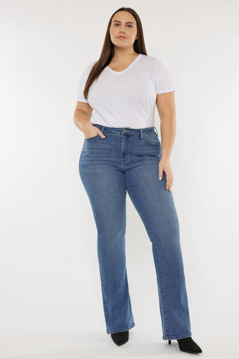 Kancan Mikali Plus High Rise Bootcut Jeans