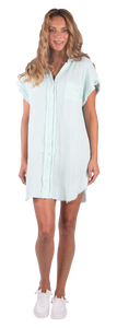 Simply Southern Button Dress- Ice