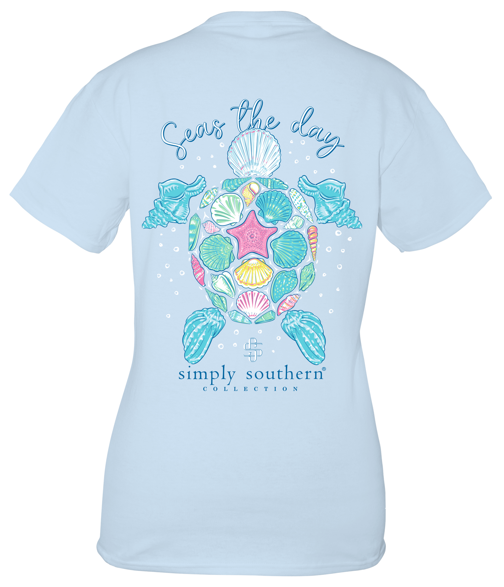 Simply Southern Seas Tee- Ice