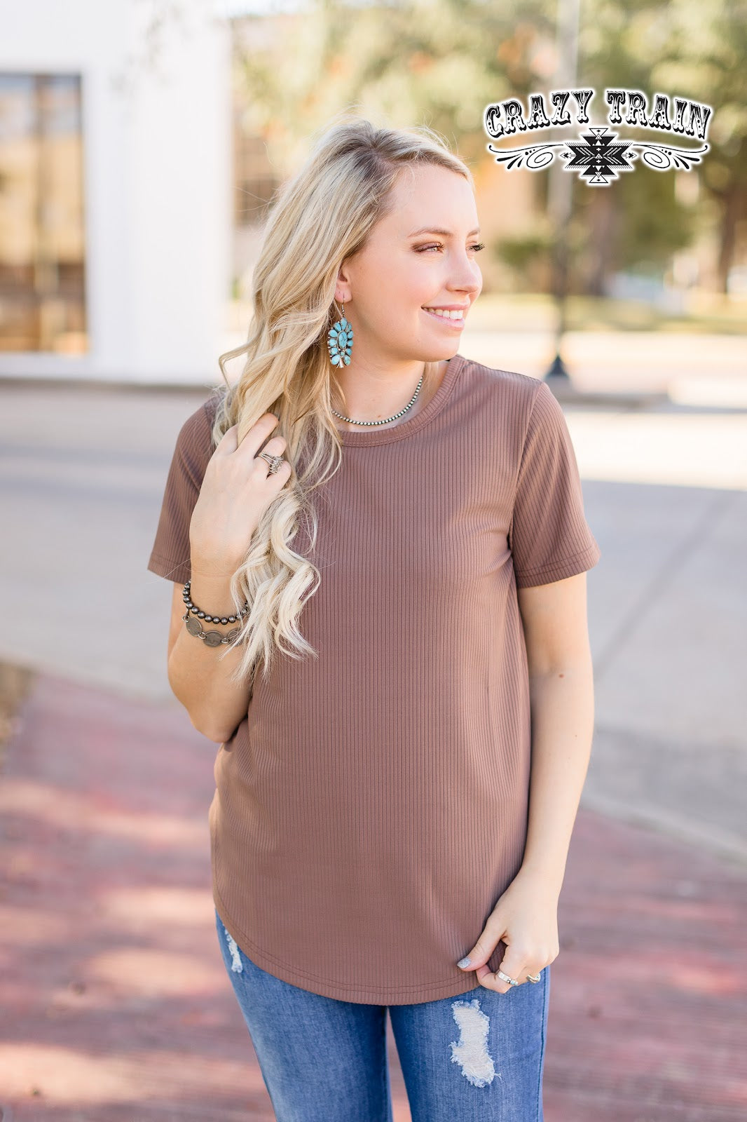 Solid Choice Taupe Top