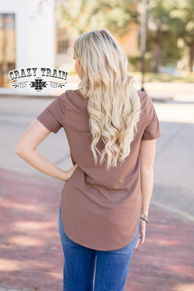 Solid Choice Taupe Top