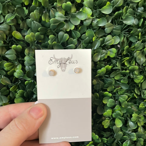 Simply Southern Cloudy Gold Studs